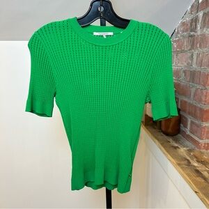 Scotch & Soda Kelly Green Knit Short Sleeve Top